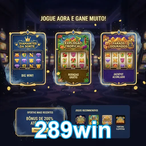 Tela de transferências rápidas na plataforma 289win com jogos de cassino